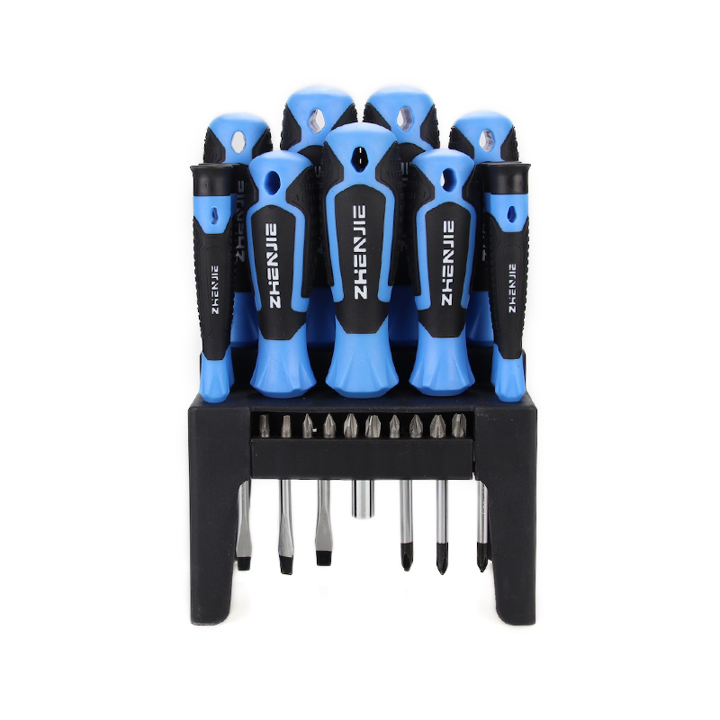 21dílná sada šroubovacích bitů s ergonomicky navrženou rukojetí