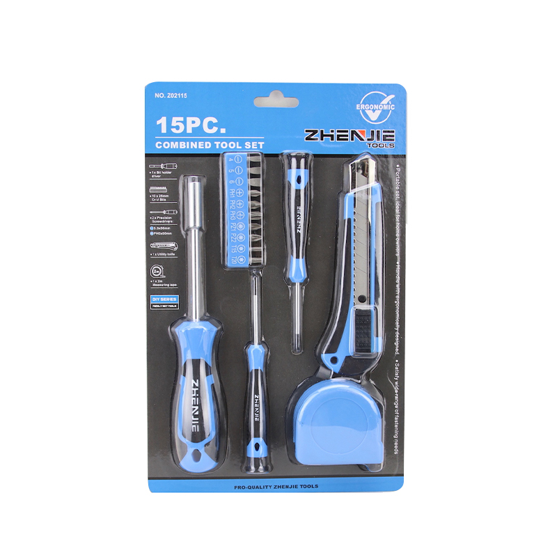 16ks šroubovák Bit Hex Key Measure Tape Set