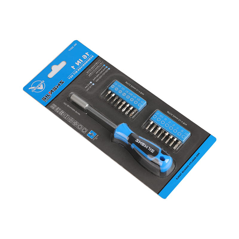 16 v 1 ruční nářadí CRV Sada držáku bitů s magnetickým hrotem