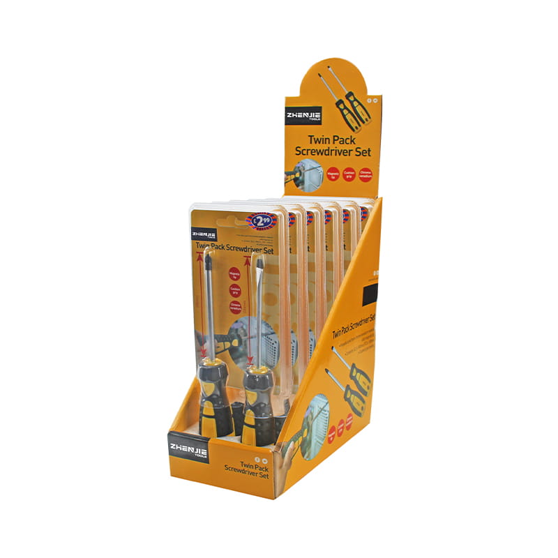 2ks Double Blister & Display Box Balení CRV šroubovák Set