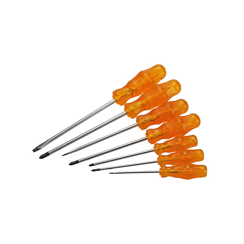 7dílná sada ergonomicky navržených šroubováků CRV s rukojetí